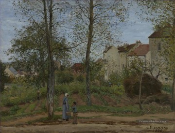 paysage près de louveciennes 2 1870 Camille Pissarro Peinture à l'huile